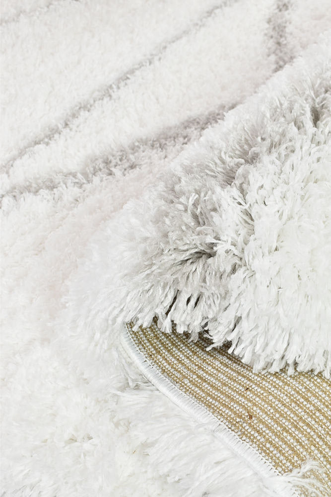 Mascot Shaggy White Rug 8741A