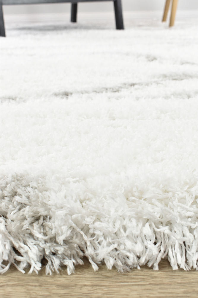 Mascot Shaggy White Rug 8741A