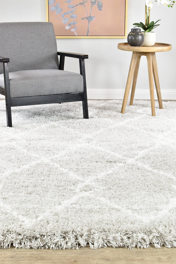 Mascot Shaggy Light Grey Rug 8744A