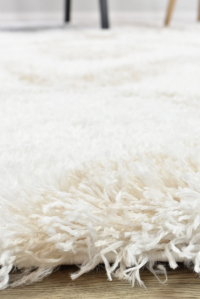 Mascot Shaggy Beige White Rug 8745A