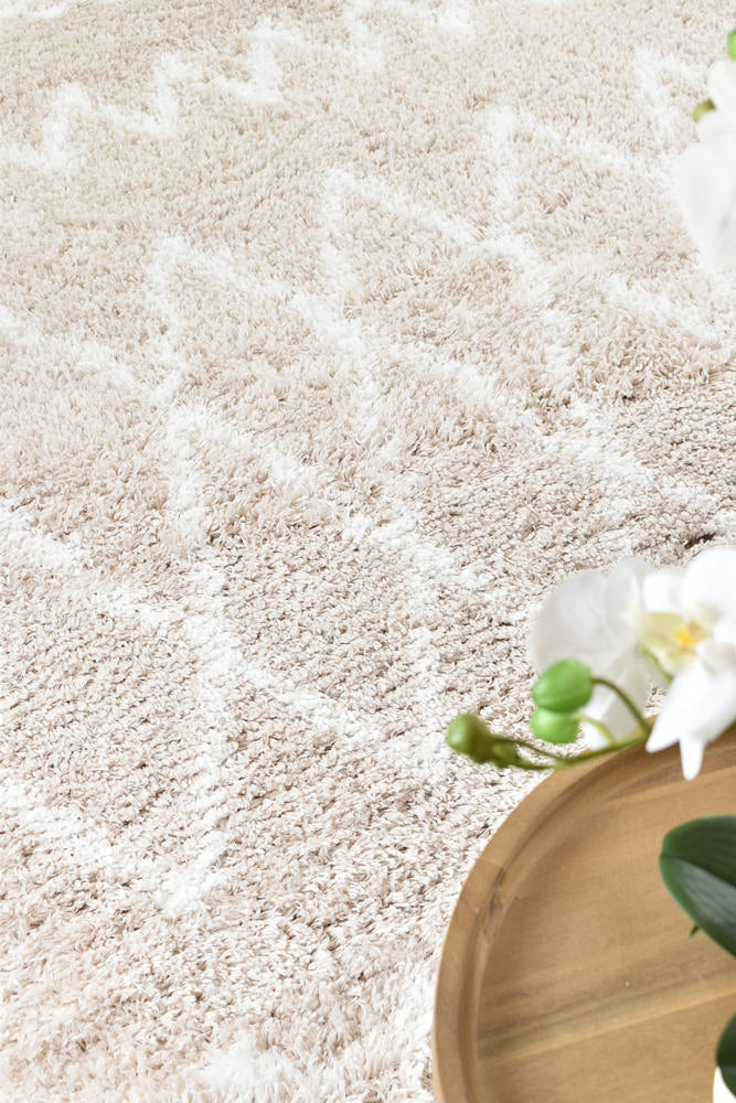 Mascot Shaggy Beige Rug 8746A