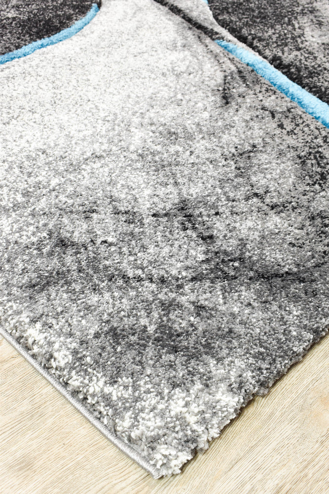 Millard 37 Dark Grey Turquoise
