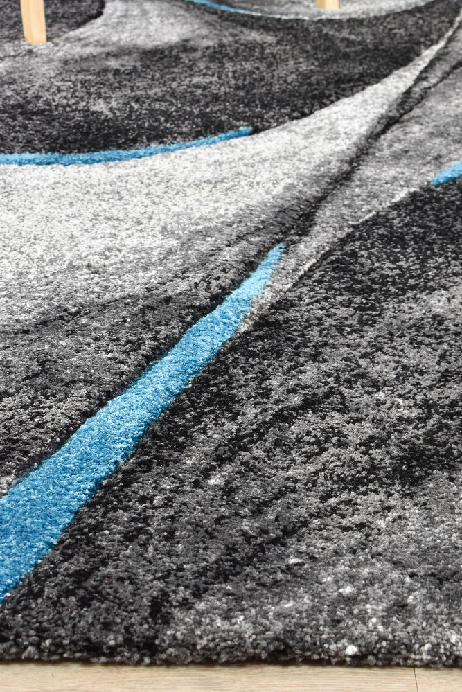 Millard 37 Dark Grey Turquoise