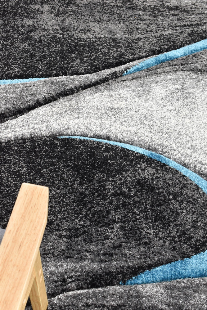 Millard 37 Dark Grey Turquoise