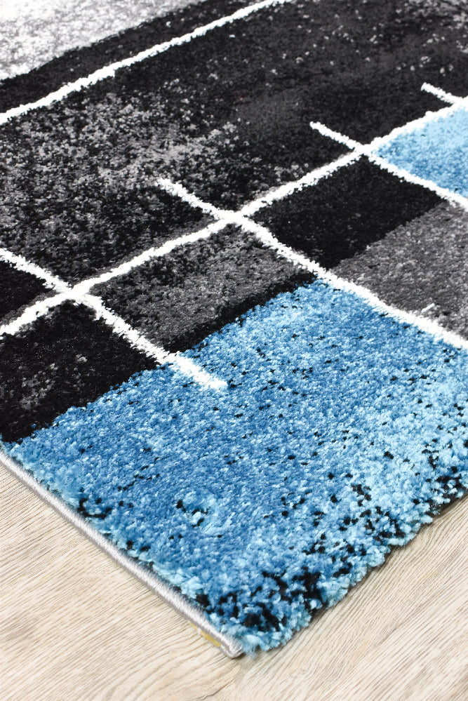 Millard 297 Dark Grey Turquoise Rug