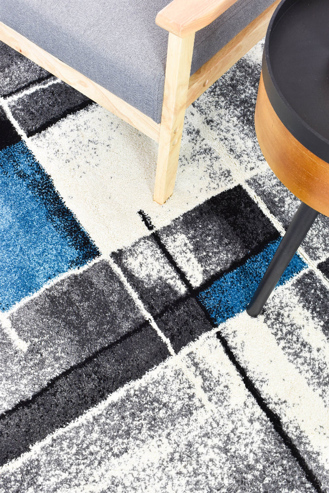 Millard 297 Dark Grey Turquoise Rug