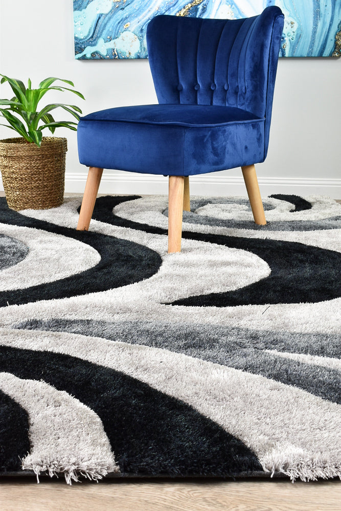 Missouri Black Grey Rug 883