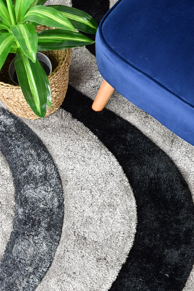 Missouri Black Grey Rug 883