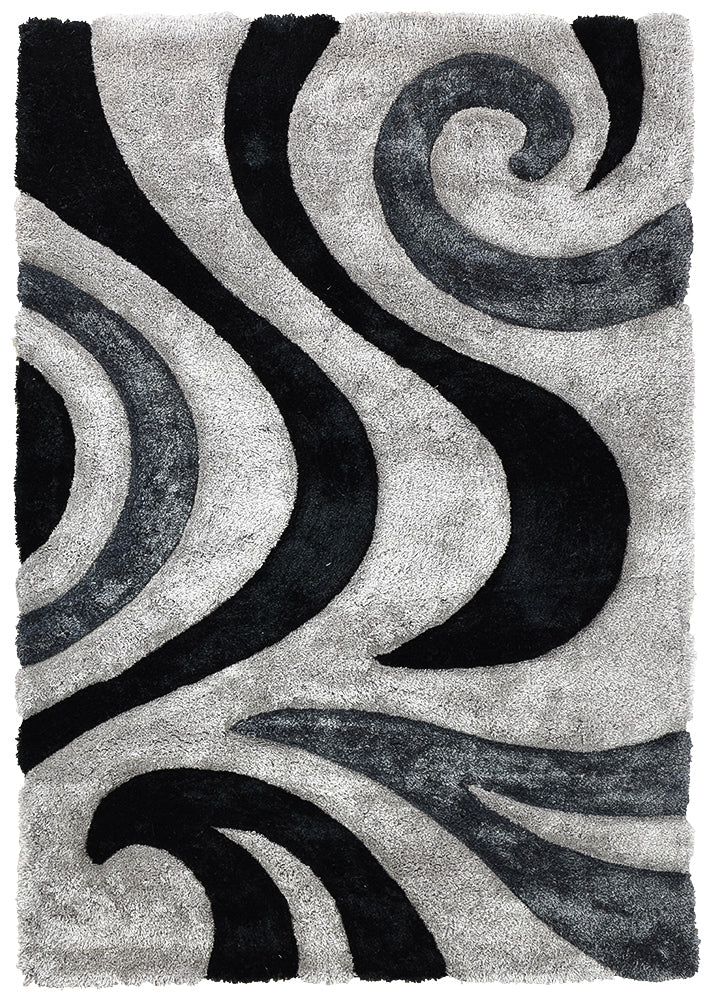 Missouri Black Grey Rug 883
