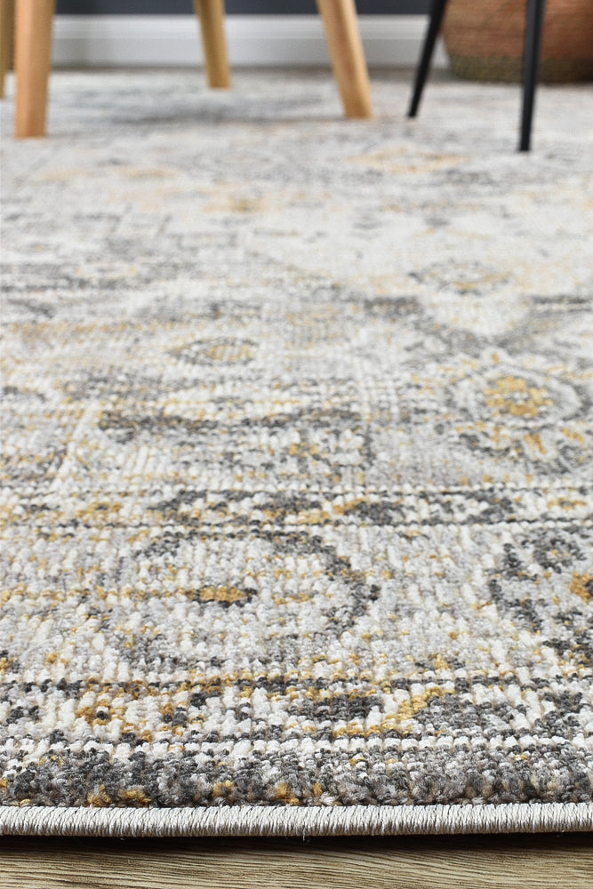 Marakesh Grey Mustard Rug 0320C