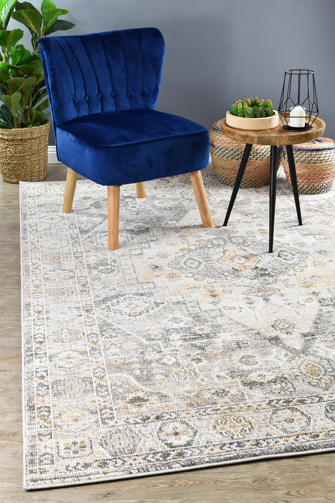 Marakesh Grey Mustard Rug 0320C