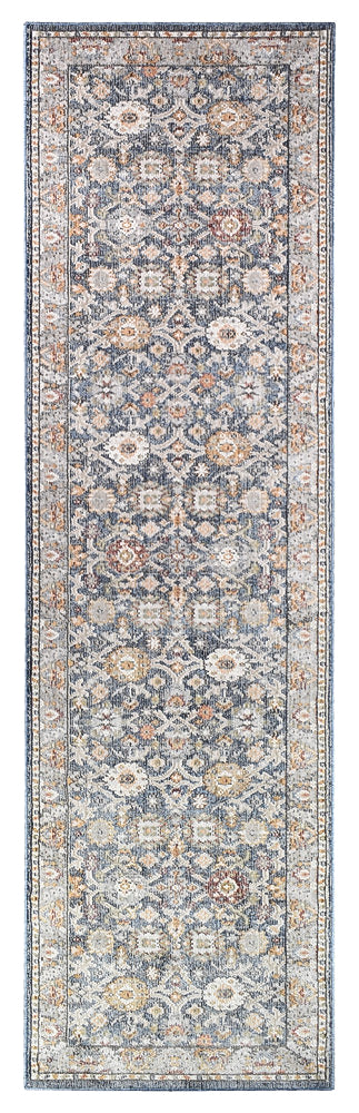 Marakesh Dark Blue Runner Rug A156A