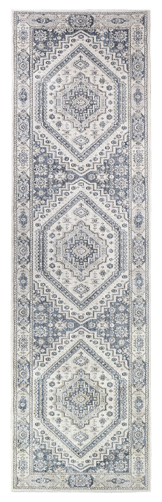 Marakesh Cream Blue Runner Rug A161A