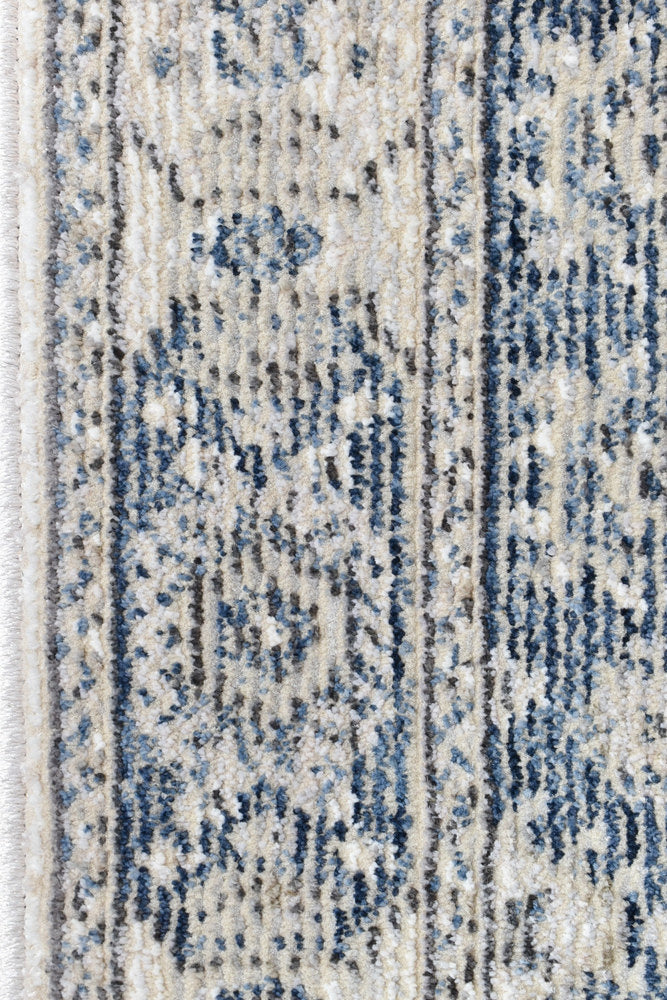Marakesh Cream Blue Runner Rug A161A