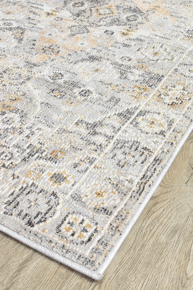 Marakesh Grey Mustard Rug 0320C