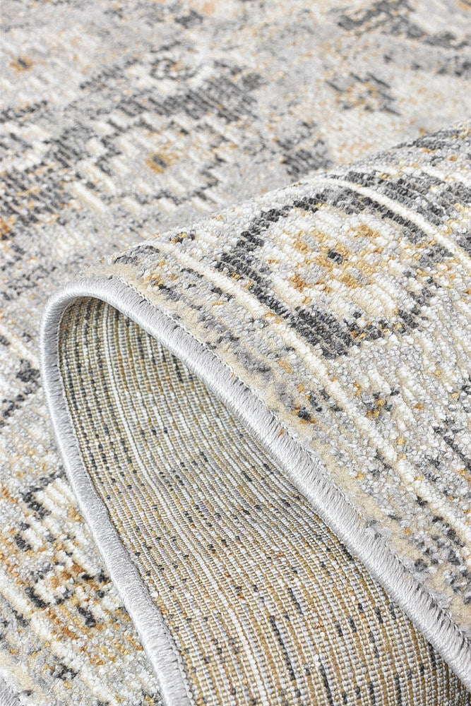 Marakesh Grey Mustard Rug 0320C