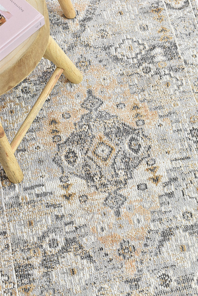 Marakesh Grey Mustard Rug 0320C