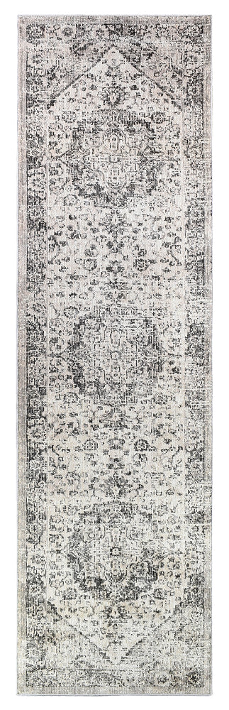 Marakesh Grey Runner Rug 0321B