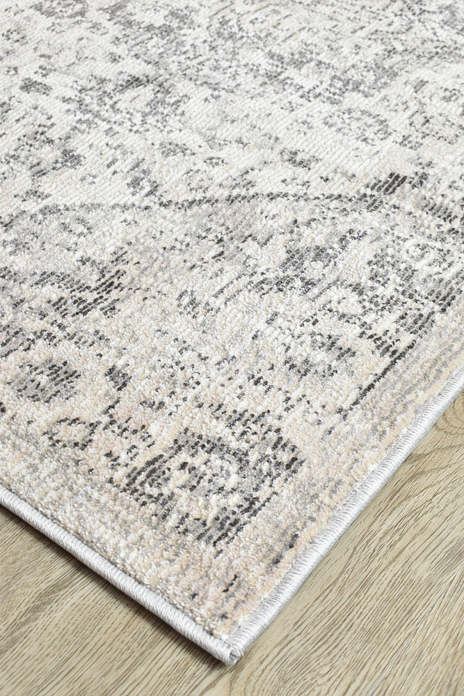 Marakesh Grey Runner Rug 0321B