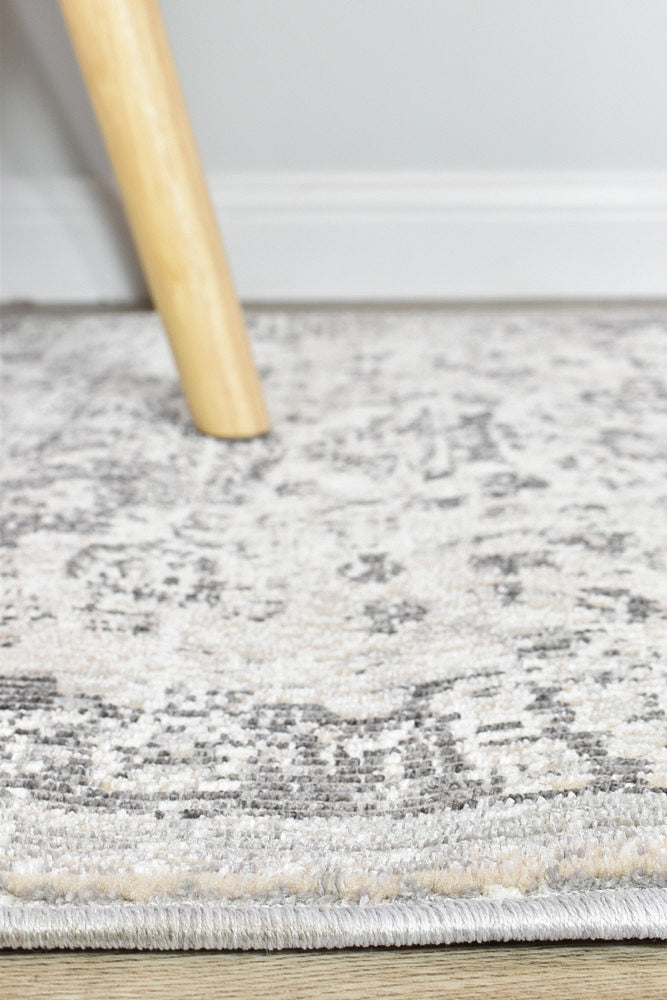 Marakesh Grey Runner Rug 0321B