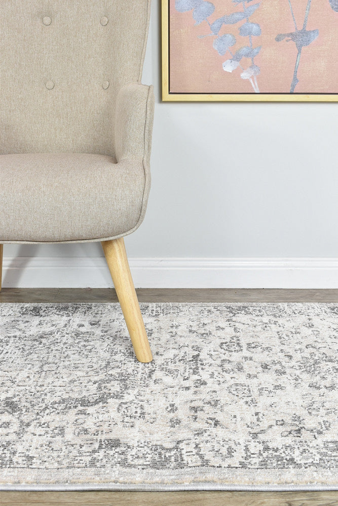 Marakesh Grey Runner Rug 0321B