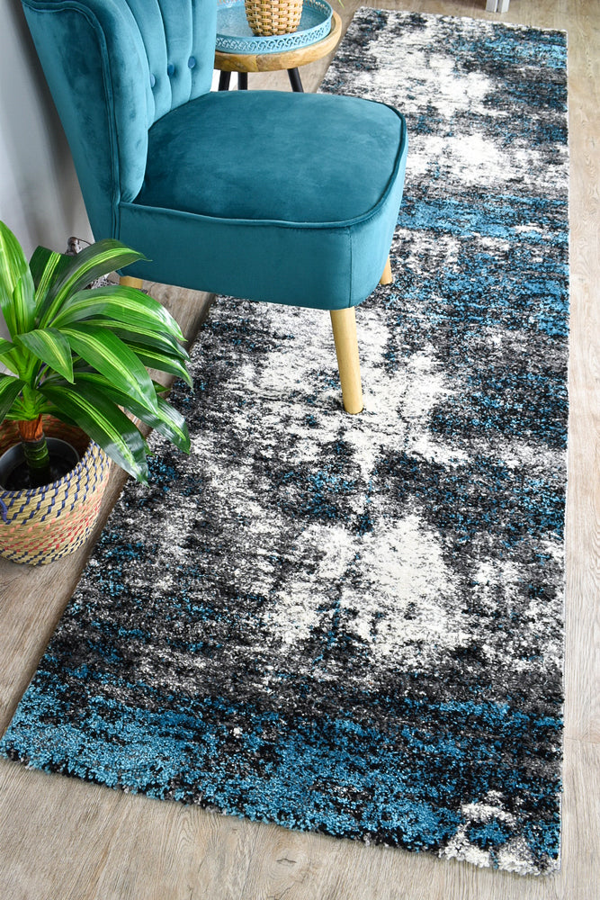 Millard 651 White Turquoise Runner