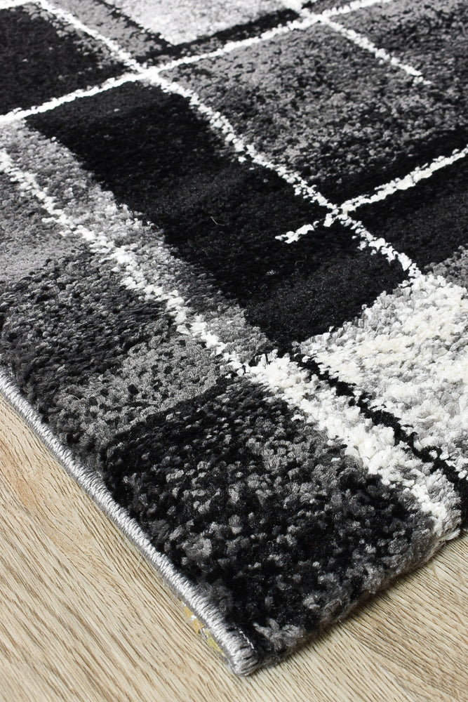 Millard 297 Dark Grey Black Rug