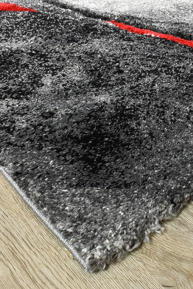 Millard 37 Dark Grey Red Runner