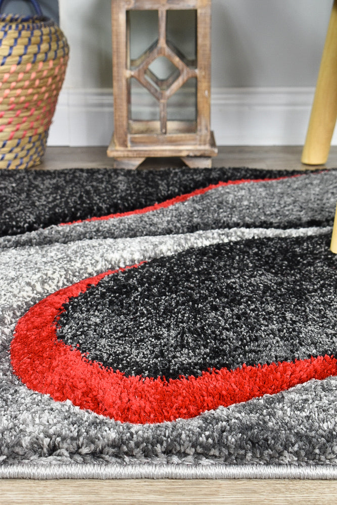 Millard 37 Dark Grey Red Runner