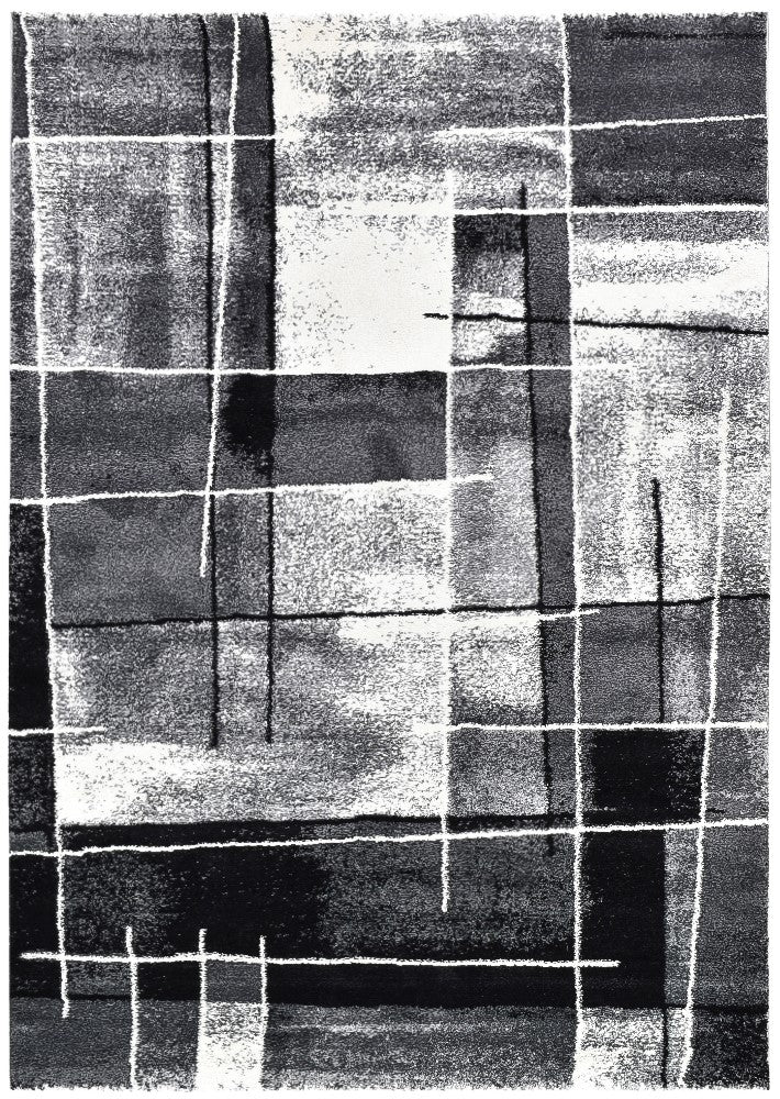 Millard 297 Dark Grey Black Rug
