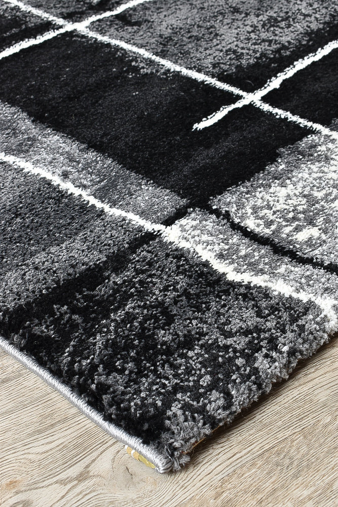 Millard 297 Dark Grey Black Rug