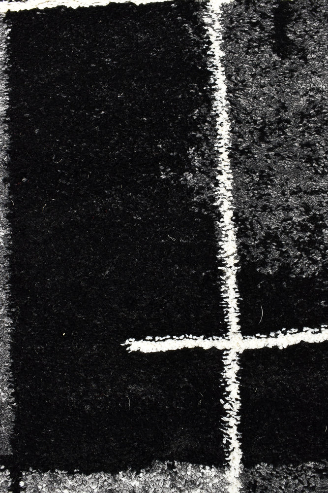Millard 297 Dark Grey Black Rug