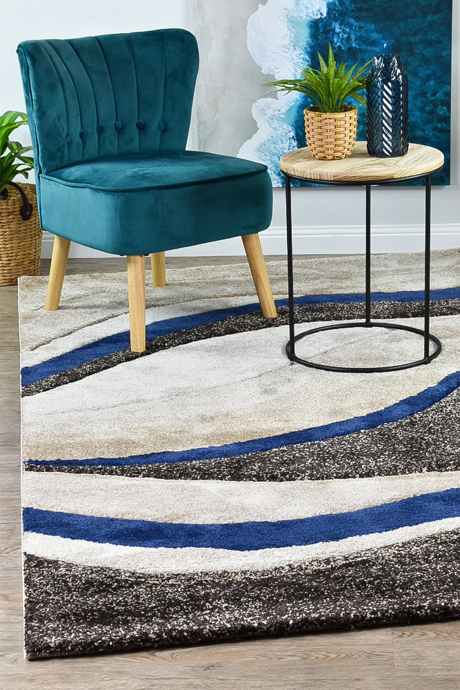 Millard 300 Cream Beige Blue Rug