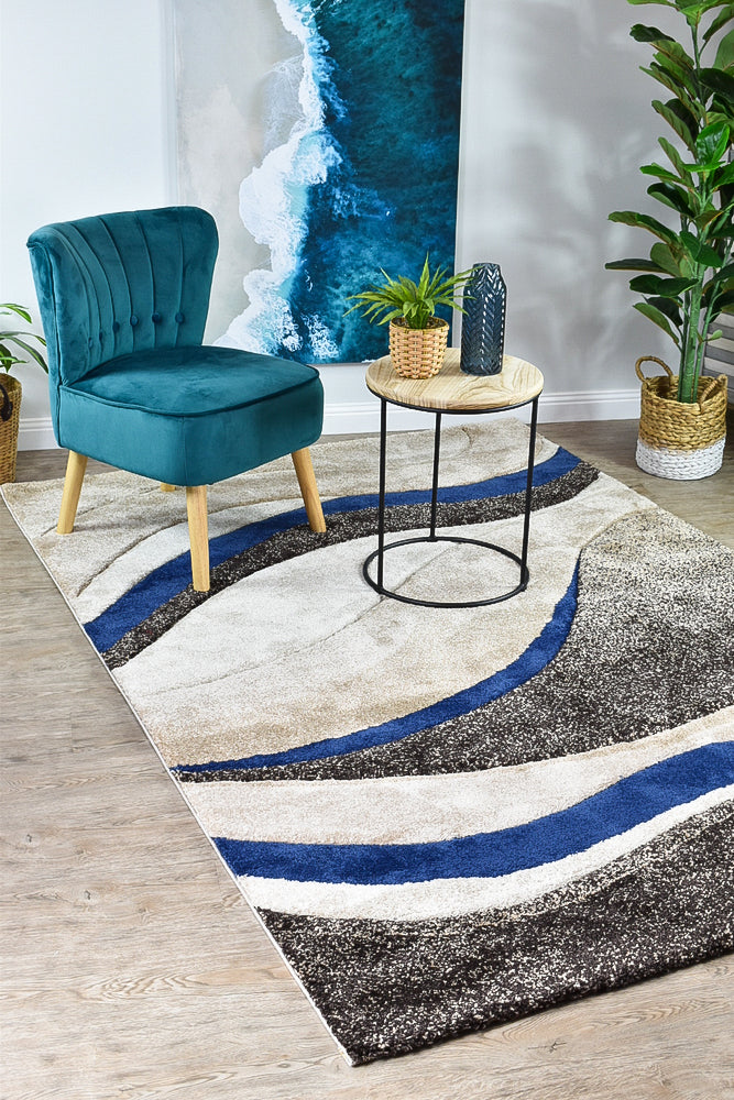 Millard 300 Cream Beige Blue Rug