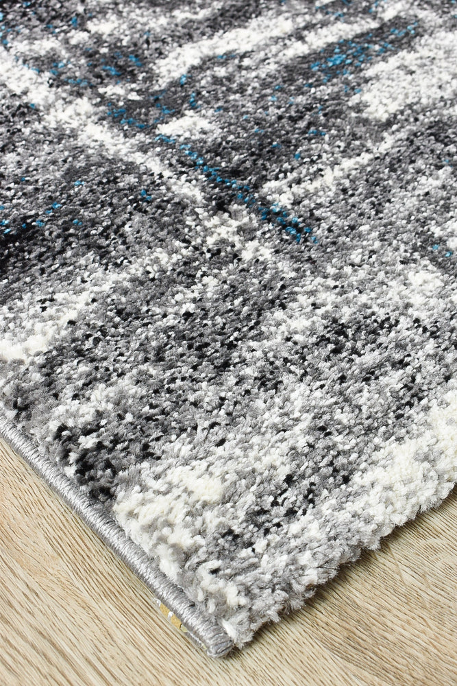 Millard 347 Light Grey Turquoise Runner