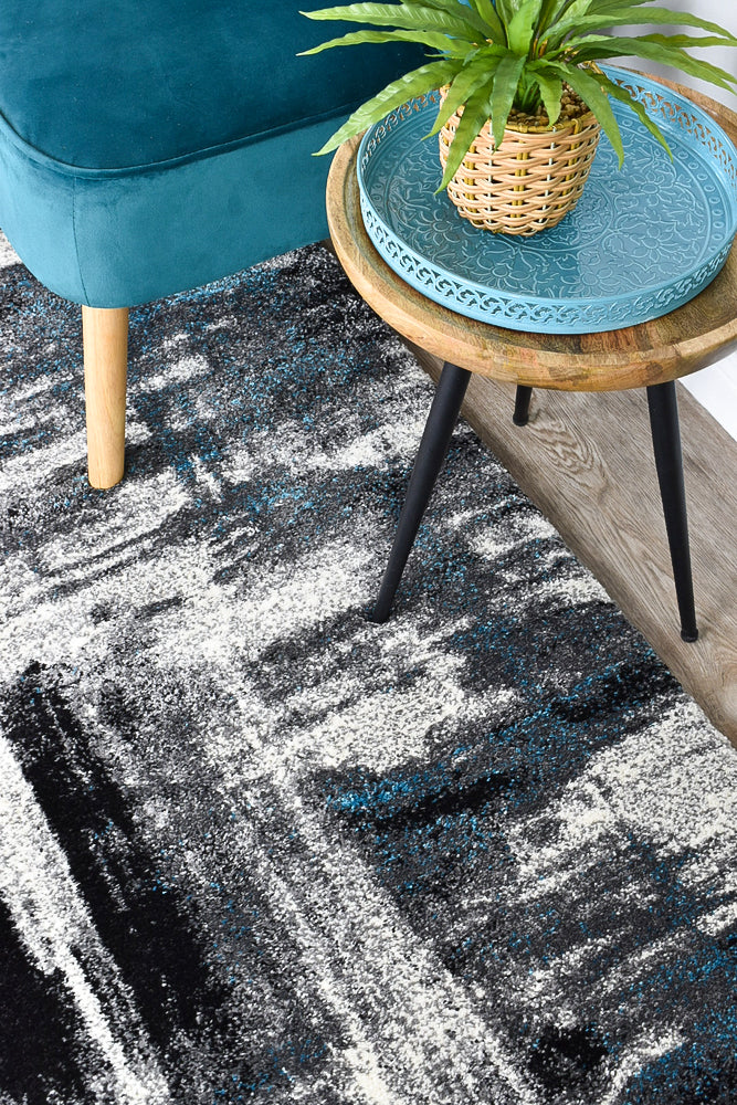 Millard 347 Light Grey Turquoise Runner