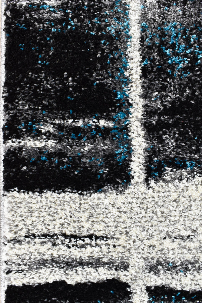 Millard 347 Light Grey Turquoise Runner