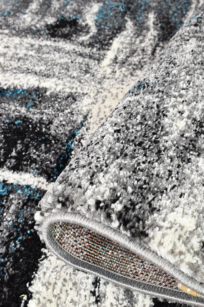 Millard 347 Light Grey Turquoise Runner
