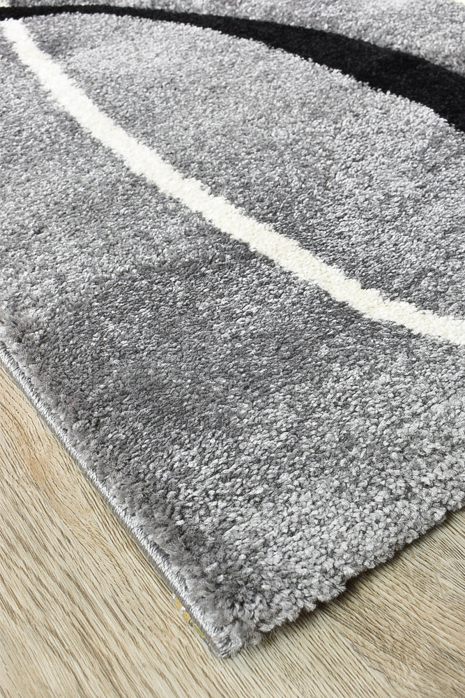 Millard 798 Light Grey Black Rug