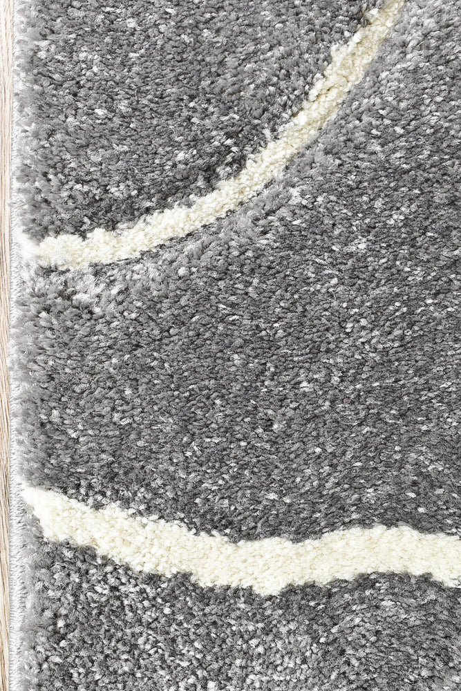 Millard 798 Light Grey Black Rug