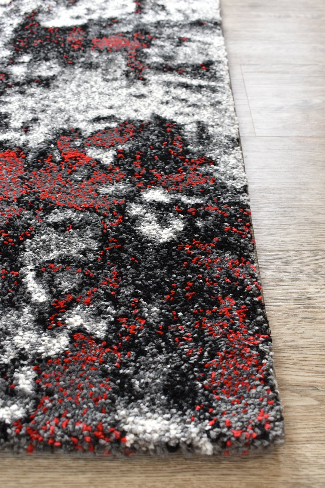 Millard 177 Light Grey Red Rug