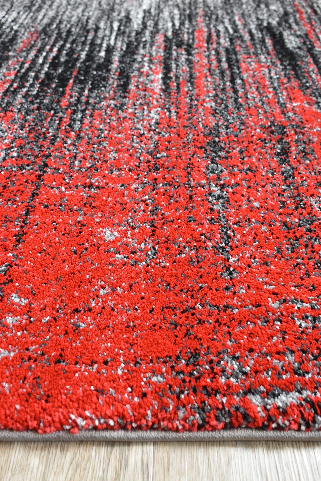 Millard 409 Light Grey Red Rug