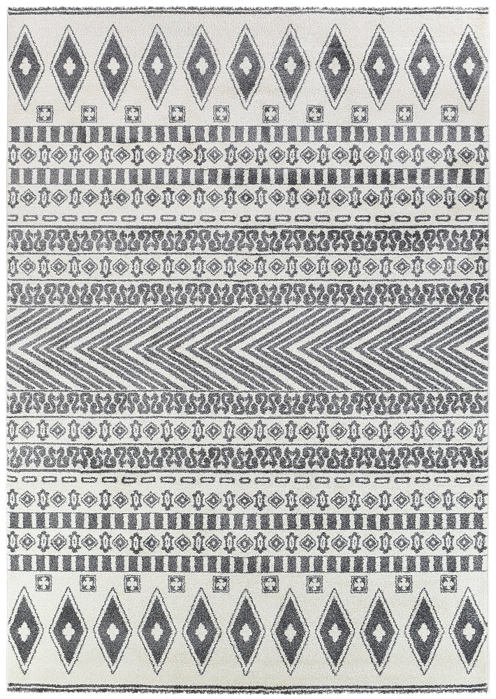 Nova Cream Light Grey Rug 343