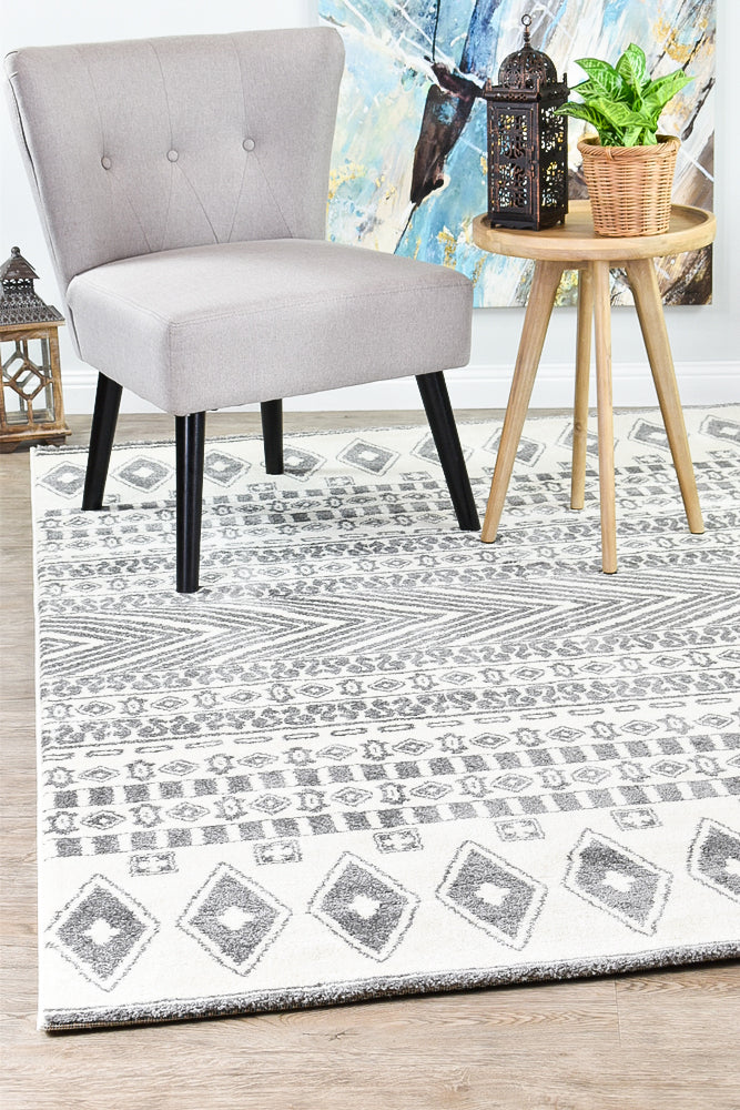 Nova Cream Light Grey Rug 343