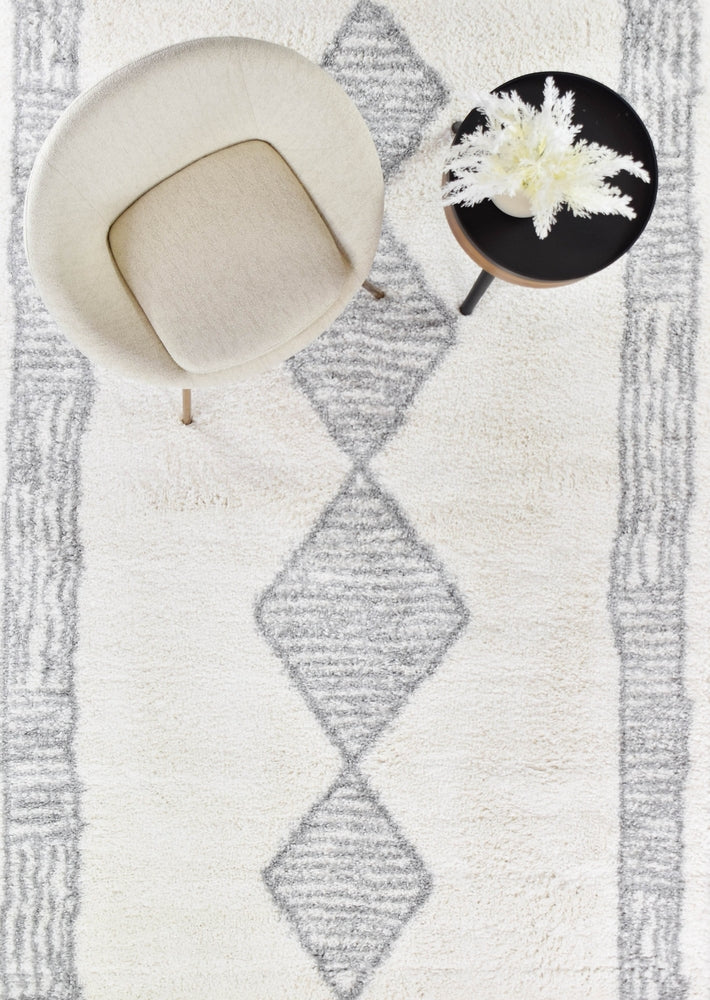 Parma Shaggy Rug 0B461A Grey