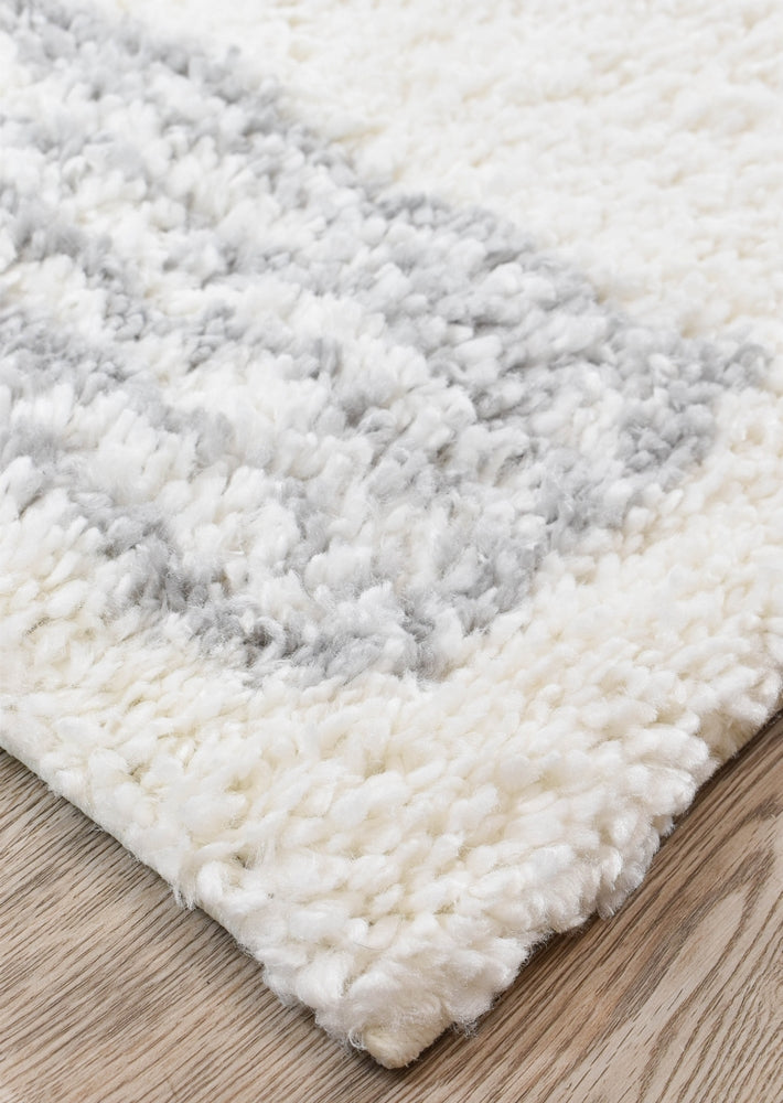 Parma Shaggy Rug 0B461A Grey