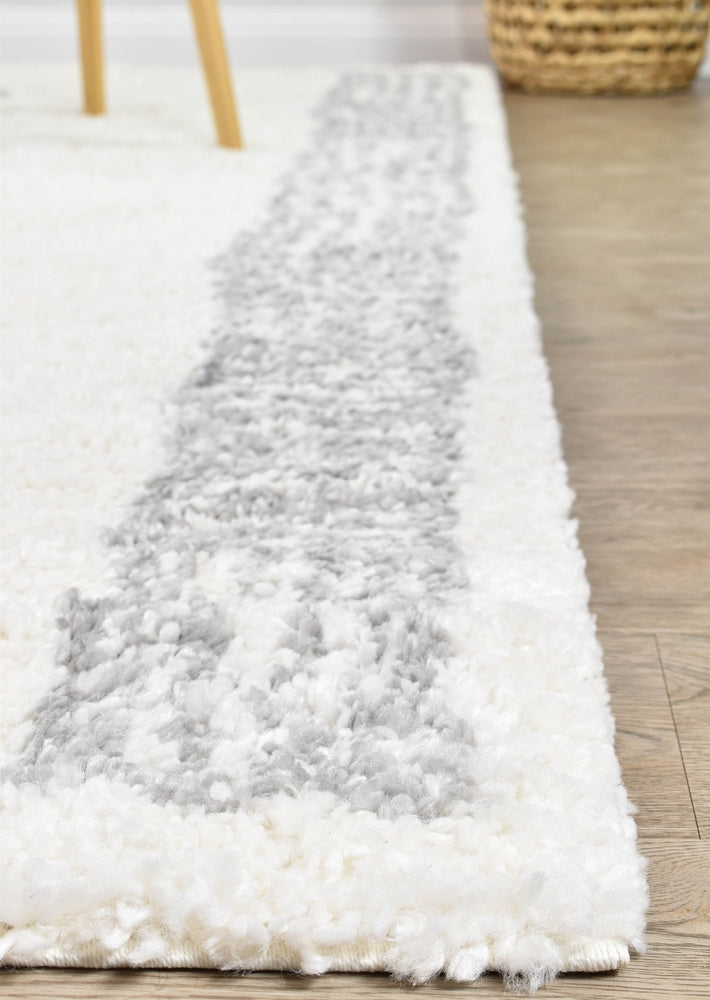 Parma Shaggy Rug 0B461A Grey
