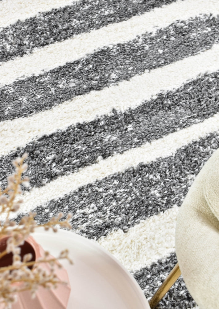 Parma Shaggy Rug 0B470A Dark Grey