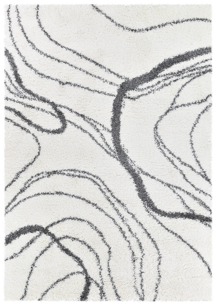 Parma Shaggy Rug 0B483A Dark Grey