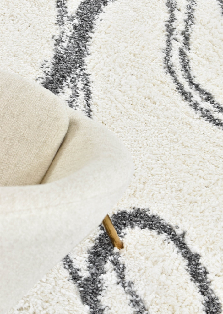 Parma Shaggy Rug 0B483A Dark Grey